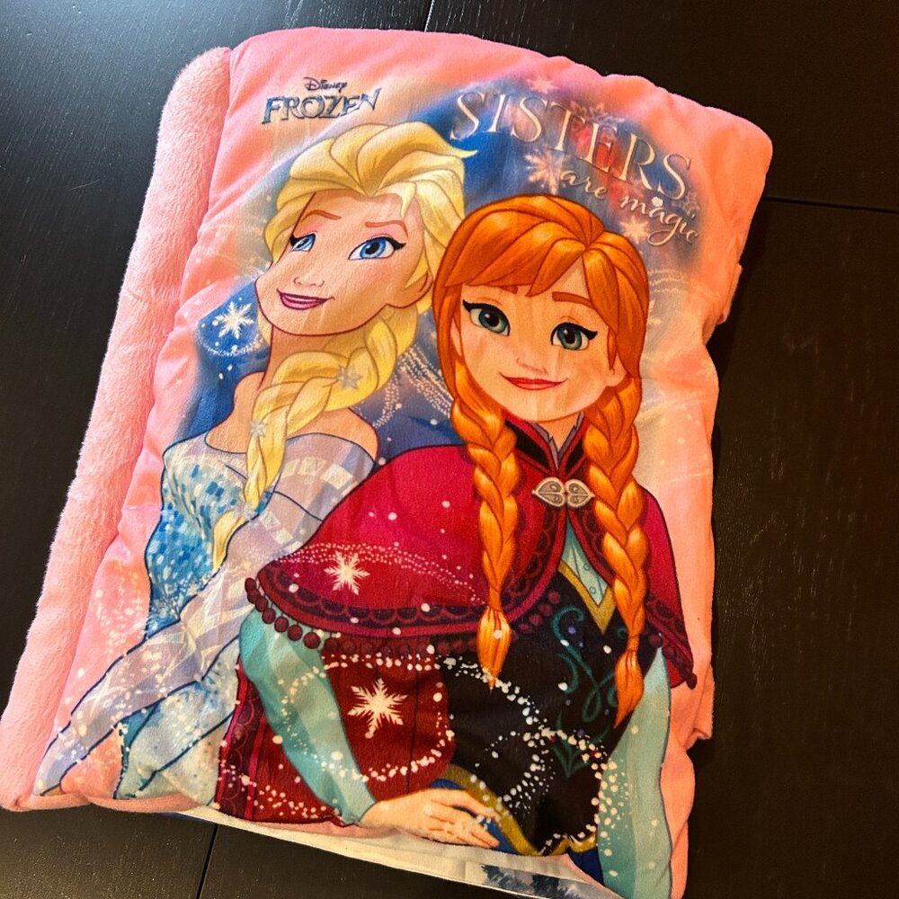 Frozen “Sisters Are Magic” Plush Pillow Book ❄️✨